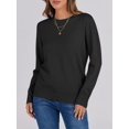 thumbnail image 4 of Luniro Sweaters for Women Long Sleeve Crewneck Sweater Soft Basic Knit Loose Fit Pullover Top Winter, 4 of 7