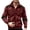Brick Red, variant on Classic Denim Shirt Jacket For Casual Long Sleeve Button Down Shirt With Chest Pocket Comfortable Workwear And Outdoor Daily Wear