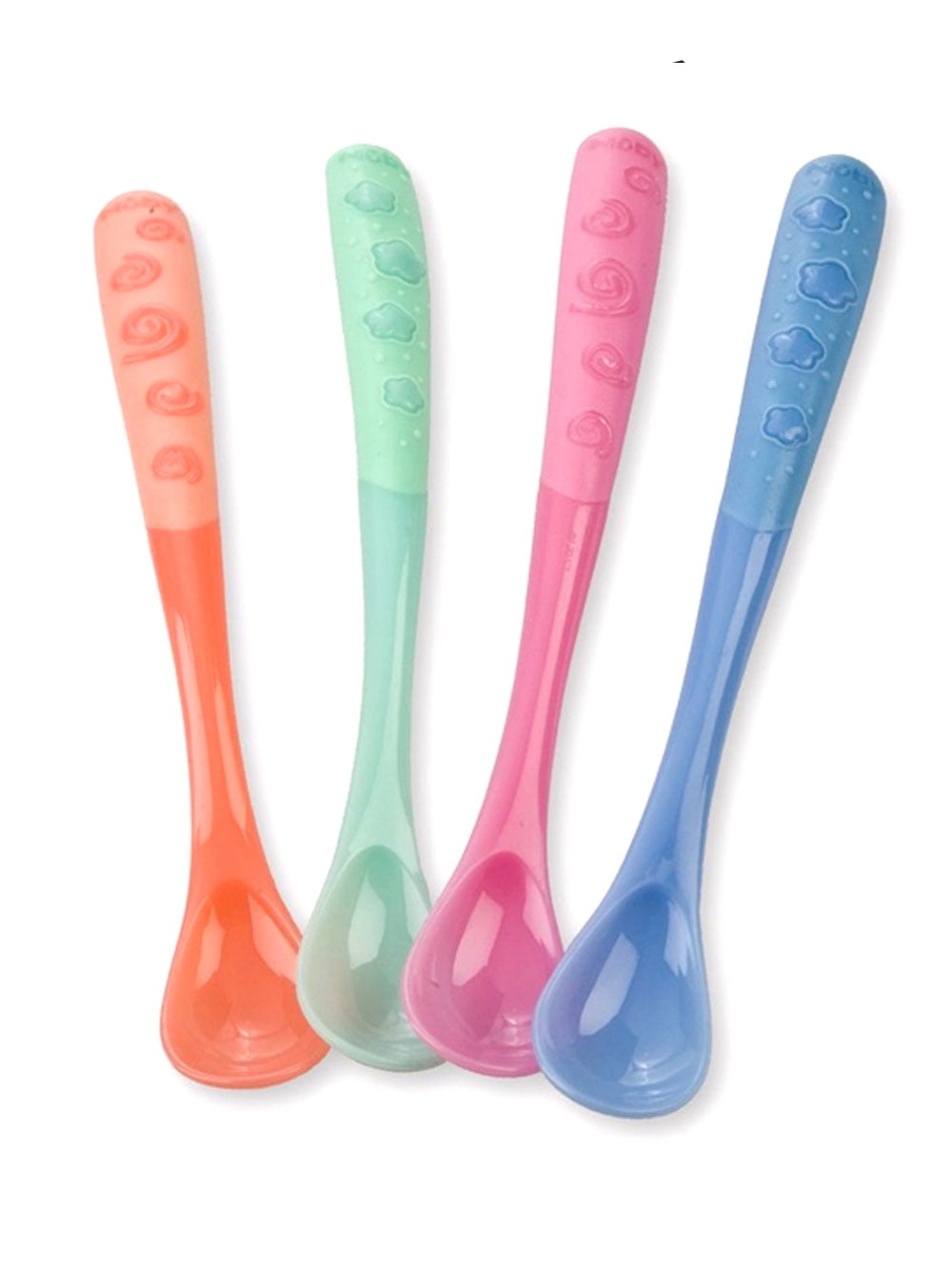 Nuby Hot Safe Spoons 4Pack orange/blue/multi, one size