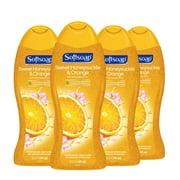 (4 pack) Softsoap Moisturizing Body Wash, Sweet Honeysuckle and Orange - 20 oz