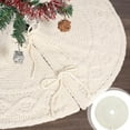 thumbnail image 5 of Christmas Tree Skirt 24 Inch Tree Skirt Xmas Gift White Faux Fur Tree Skirt for Holiday Party Ceremony Christmas Tree Decorations, 5 of 7