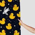 thumbnail image 2 of RKSupls Waterproof Shower Curtain, Playful Space Rubber Duck Galaxy Rocket Ship Polyester Shower Curtain with Hooks for Chic Elegant Home Bathtub Bathroom Decor Washable Curtains, 2 of 5
