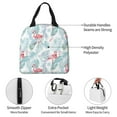 thumbnail image 3 of Yiaed Tropical Flamingo Print Insulated Lunch Bag Reusable Cute Tote Lunch Box, Leakproof Cooler Lunch Bags for Work Office Travel School Picnic, 3 of 5