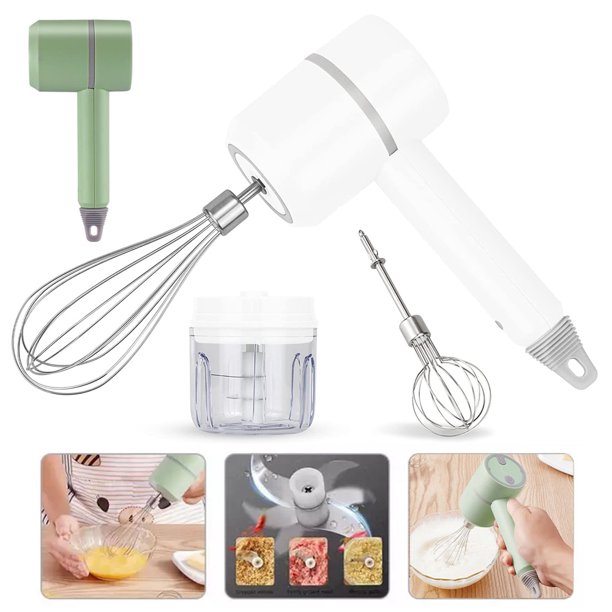 Electric Hand Mixer, Baking Beaters, 3 Speed Powerful Handheld Mixer