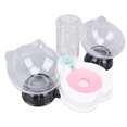 thumbnail image 1 of Double Cat Feeding Bowl And Automatic Water Dispenser Set for Home Pet Shop, Conveniently Combines Anti Tip Feeding Bowl And Large Diameter Water Dispenser for Easy Water Level Obs, 1 of 7