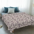 thumbnail image 4 of Purple Floral Blanket Soft Cozy Warm Throw Blanket for Couch, Plush Fuzzy Flannel Fleece Blankets for Sofa, Spring Plants Flowers Vintage Rustic Bed Blankets Lightweight Gifts for Women, 50"x80", 4 of 9