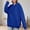 Blue, variant on Women'S Hoodies Sweatshirts Twill Hoodie Loose Fit Pullover Soft Sweatshirt Long Sleeve Casual Comfort Wear Design Customizable Printing White M