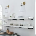 thumbnail image 2 of Sconce Wall Lamp Light Fixture, Gold White, Fabric, Living Kitchen Cafe Bistro Hospitality Restaurant, Modern Contemporary Boutique HB33923, 2 of 9