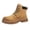 Light Yellow, variant on RotHome Men’s Platform Combat Boots Lace-up Chunky Lug Sole High Top Ankle Booties Non-Slip Round Toe Business Work Outdoor Casual Footwear