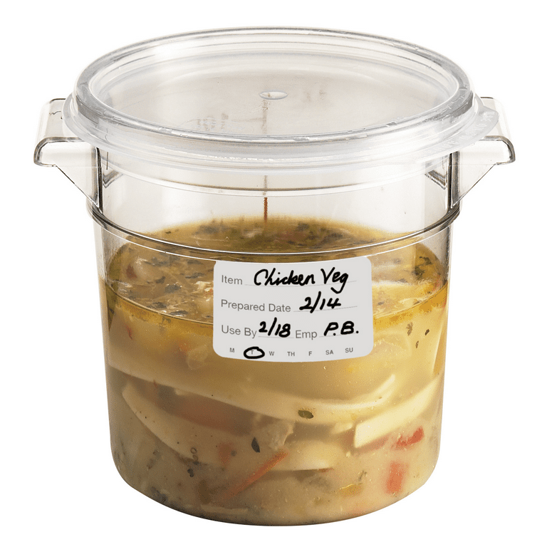 Cambro 1 Qt. Clear Round Polycarbonate Food Storage Container
