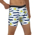 thumbnail image 5 of Sigee Daisy Striped Nautical for Men's Boxer Briefs,Moisture Wicking and Breathable Small, 5 of 9