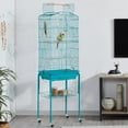 thumbnail image 2 of 64-inch Play Open Top Medium Small Bird Cage with Detachable Rolling Stand for Parrot Lovebirds Finches Canaries Parakeets Cockatiels Budgie Parrotlet Conures, 2 of 10