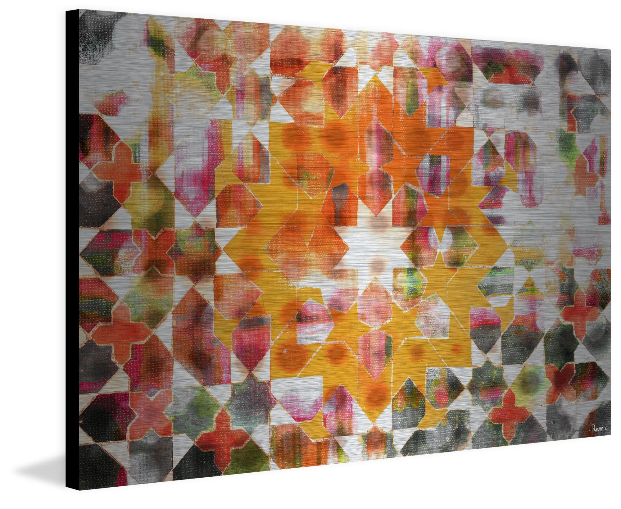 Parvez Taj Zinn Art Print on Brushed Aluminum
