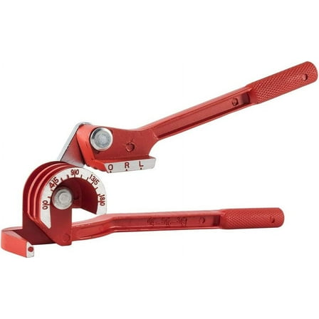 180 Degree Pipe Bending Tool 50# Carbon Steel Tubing Bender Heavy Duty Manual Tubing Bender Tool Red 26.8x6.7x5.9cm