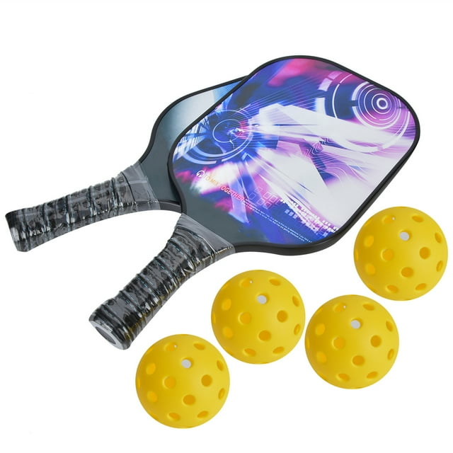 Paleta de Pickleball NikouMX Raqueta de Fibra de Carbono para Exteriores
