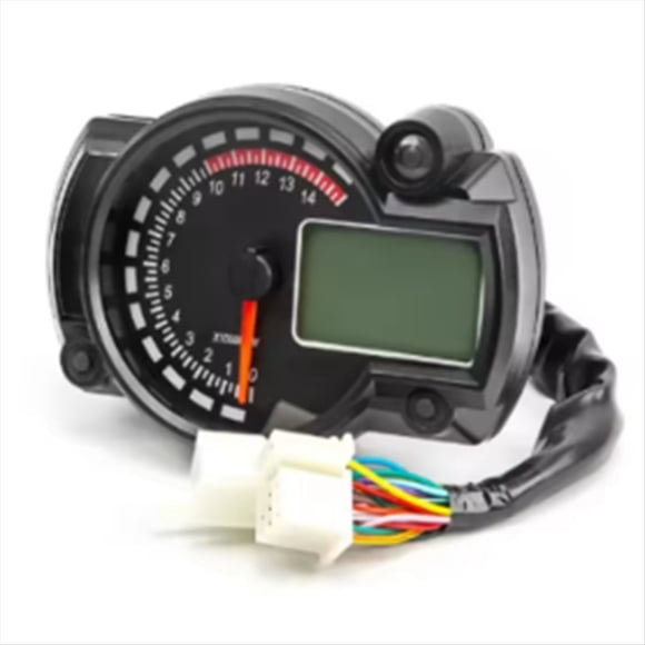 Accesorios de Modificación para Motocicleta, Instrumento Universal para Motocicleta, Impermeable, LCD, Digital, Odómetro, Velocímetro, 1 Juego