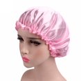 thumbnail image 1 of Gorro de dormir de seda Keeplus, suave y elástico, de satén reutilizable para el cabello, ideal para dormitorio, sala de estar, baño y cocina., 1 of 4