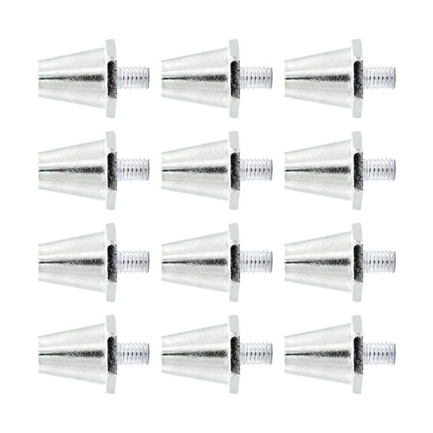 12 tacos de fútbol con tornillos para rugby, duraderos, antideslizantes, de aluminio. 15mm