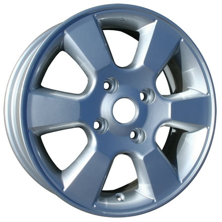 2007-2011 Nissan Versa  15x5.5 Alloy Wheel, Rim Bright Sparkle Silver Full Face Painted -