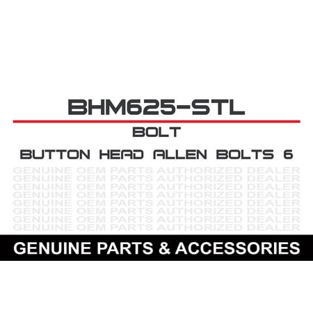 (10-Pack) Button Head Bolts 6X25Mm