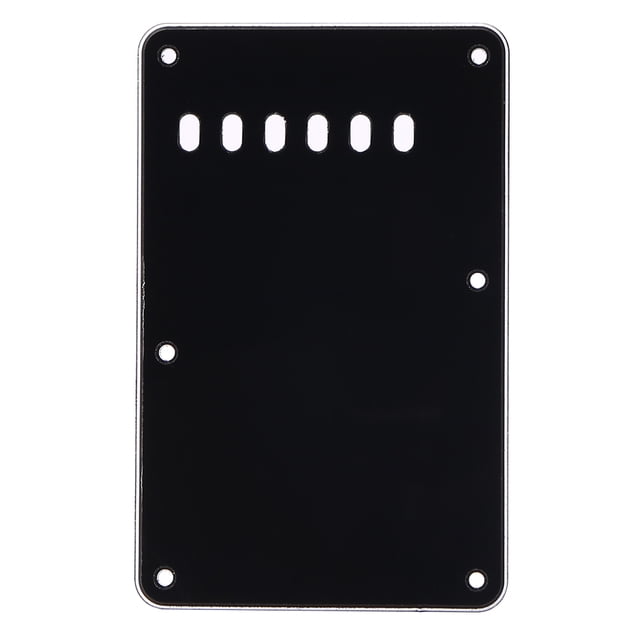 Tmvgtek Placa Trasera De La Cubierta De La Cavidad Del Trémolo De La Guitarra Eléctrica De 6 Agujeros Para St Sq (Negro) Tmvgtek Para estrenar