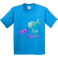 thumbnail image 3 of Inktastic Big Fish-ter Cute Fish Sisters Youth T-Shirt, 3 of 5