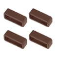 thumbnail image 1 of Unique Bargains Watch Band Strap Loops Silicone for 19mm Width Watch Band, Brown 4 Pack, 1 of 5