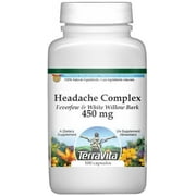 TerraVita Headache Complex - Feverfew and White Willow Bark - 450 mg, (100 Capsules, 1-Pack, Zin: 512934)