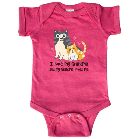 

Inktastic I Love My Grandma Loves Me Cat Gift Baby Boy or Baby Girl Bodysuit