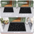 thumbnail image 6 of OEAKAY Outdoor Doormat 17"x29", Non Slip Welcome Mat, Low Pile Dirt Trapper Front Door Mat Outside, Heavy Duty Outdoor Mat for Front Doors, Black, 6 of 6