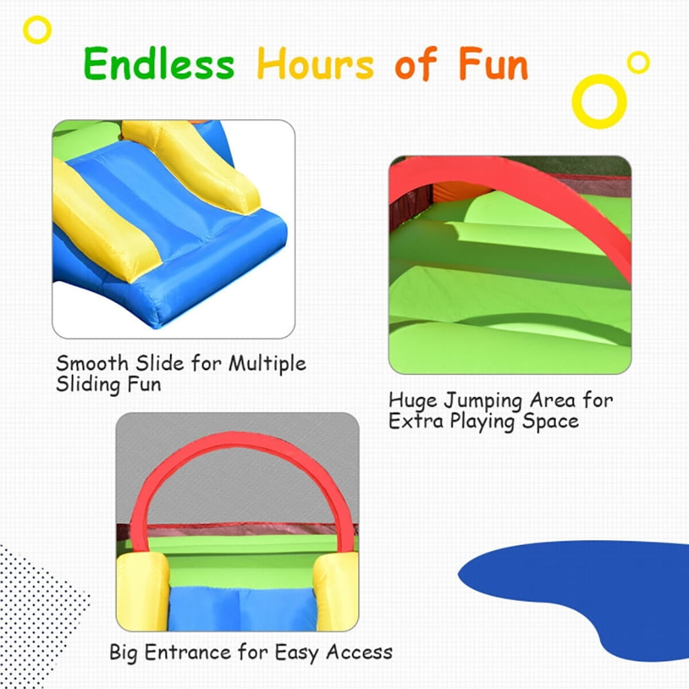 Aimee Lii Inflatable Bounce House Kids Slide Bouncer Jump Castle Playhouse, Kids Bounce House for 5+