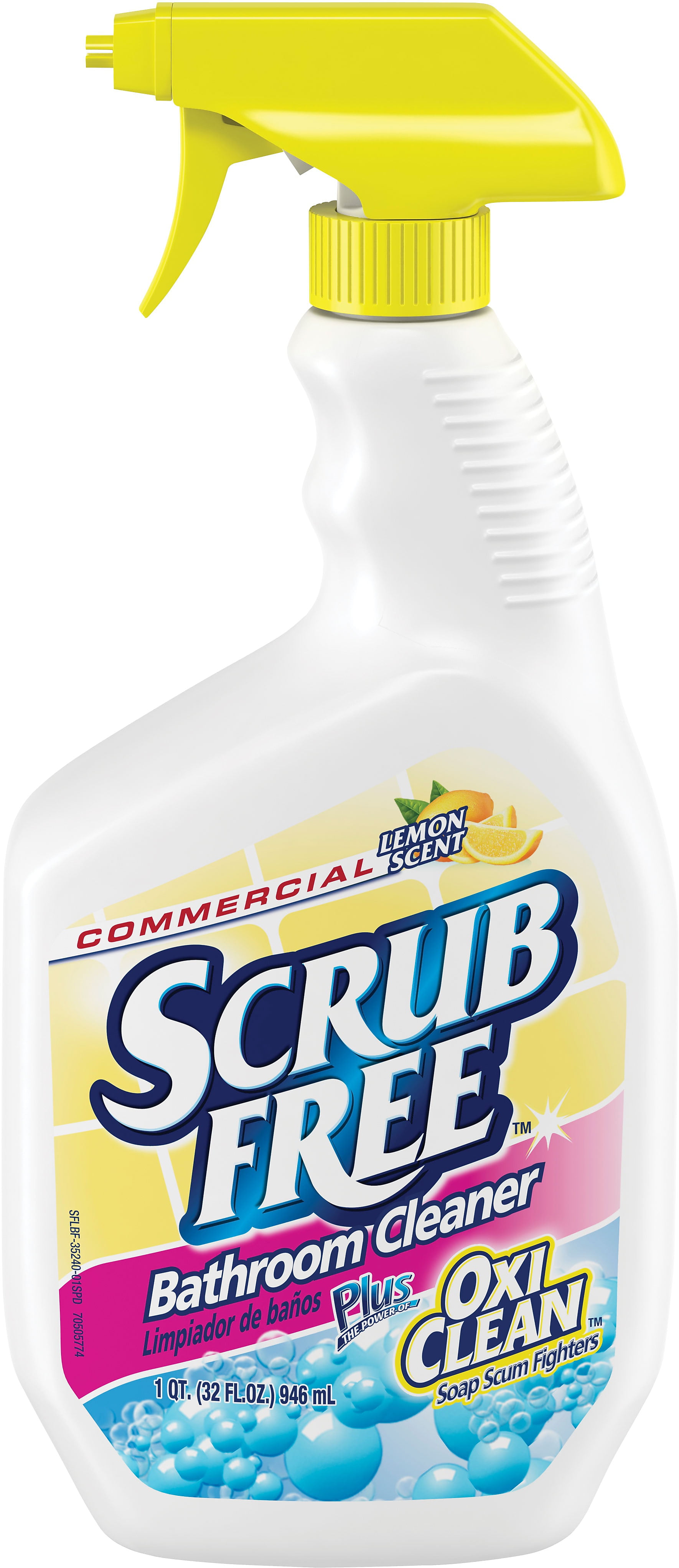 Scrub Free Bathroom Cleaner Lemon Scent 32 Oz. 3320000105 - Walmart.com ...