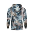 thumbnail image 5 of Camo Gym Hoodies for Men Vintage Graphic Gym Sweatshirts for Men Long Sleeve Pullover Kangaroo Pocket Blue 2XL, 5 of 7