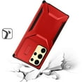 thumbnail image 3 of For Samsung S23 Ultra Ultimate U Design Hybrid with Camera Window Covering - Red, 3 of 3