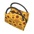 thumbnail image 5 of Vsdgher Yellow Leopard Print Sunflower Print Insulated Reusable Bags with Sturdy Zipper and Handles, Foldable Totes for Hot or Cold Food Bring or Delivery, 5 of 8
