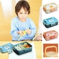 thumbnail image 1 of Viflosae Plastic Lunch Box Cute Four-button Children's Lunch Box Student Can Microwave Portable Portable Lunch Box Save more on weekly flyer features, 1 of 4