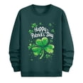 thumbnail image 6 of QUNYINEY Long Sleeve Mens Sweatshirts Green Crew Neck Casual St Patricks Day Tops Loose Drop Shoulder Pullover Sweatshirts, 6 of 6