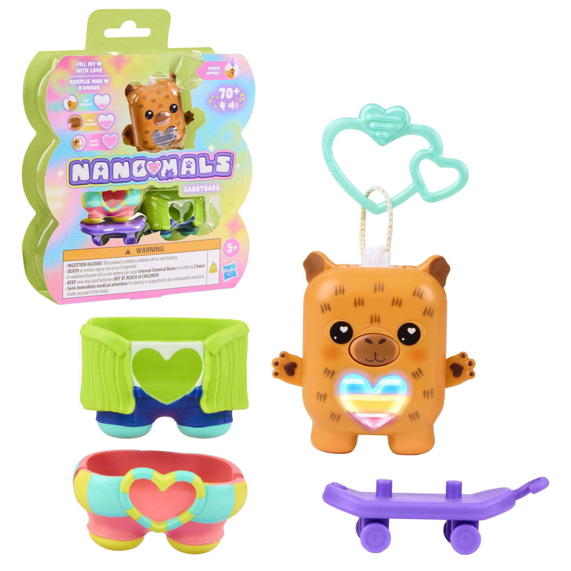 カピバラ　リル Hasbro Nano-mals Gabbybara the Capybara Electronic Pet
