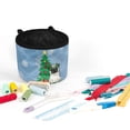 thumbnail image 3 of HELLHERO Snowmen Sewing Machine Pad with Storage Cylinder Dustproof Washable for Most Sewing Machines, 3 of 5