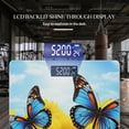 thumbnail image 3 of High Precision Body Weight Scale Smart Bathroom Scales with Large LCD Display(400lbs),Decorative for Bedroom-Blue Butterflies With Sunflowers, 3 of 4