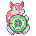 thumbnail image 1 of Cute Dartboard Set, Lightweight Strong Stickiness Hook and Loop Dartboard Set Practical  for Game, 1 of 7