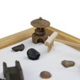thumbnail image 2 of pitrice Zen Sand Garden for Desk with Rake Rocks and Bridge Tree Mini Sandbox Toys, 2 of 7
