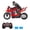 Red (2 Batteries), variant on 1/6 Scale Remote Control Stunt Motorcycle 2.4G Self Stabilizing Toy Car (13.8 inches / 35.0 cm)
