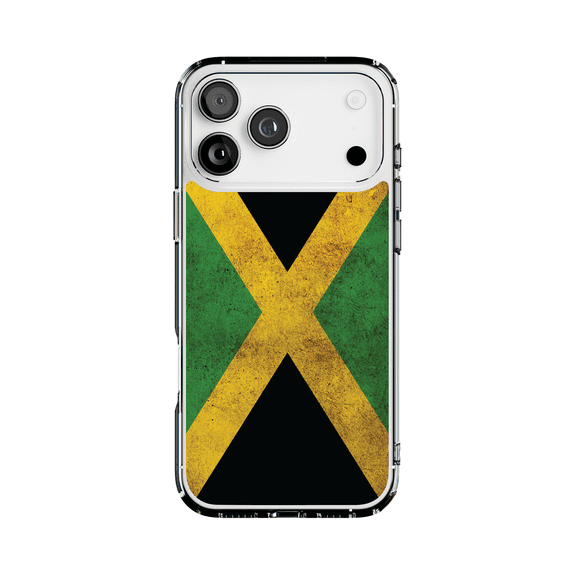 DistinctInk MagSafe Clear Case for Apple iPhone 17 Pro Max (6.9" Screen) - Show Your Love of Jamaica - Shockproof Protection