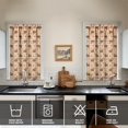 thumbnail image 2 of Fall Kitchen Curtains 39 Inch Short - 32Panel Set, Autumn Harvest Print, Rod Pocket Window Treatment for Thanksgiving, Farmhouse, Cafe, Living Room - Machine Washable, 2 of 4