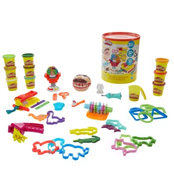 Play-Doh Big Time Classics Canister Bundle of 3 Playsets, 30 Ounces Modeling Compound