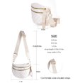 thumbnail image 3 of Bandolera FEIBOON Spacious a cuadros de nylon para mujer, 3 of 6
