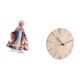 thumbnail image 5 of Escultura de Escultura de Adorno de mesa acrílico Reloj de pared de madera Reloj de pared redondo Decoración festiva para el, 5 of 8