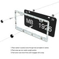 thumbnail image 4 of Ships on Striped Background License Plate Frames for Women Men Car Plate Holder Cover Metal Tag Aluminum Car Accessories Front Rear Plate Decor, 4 of 6