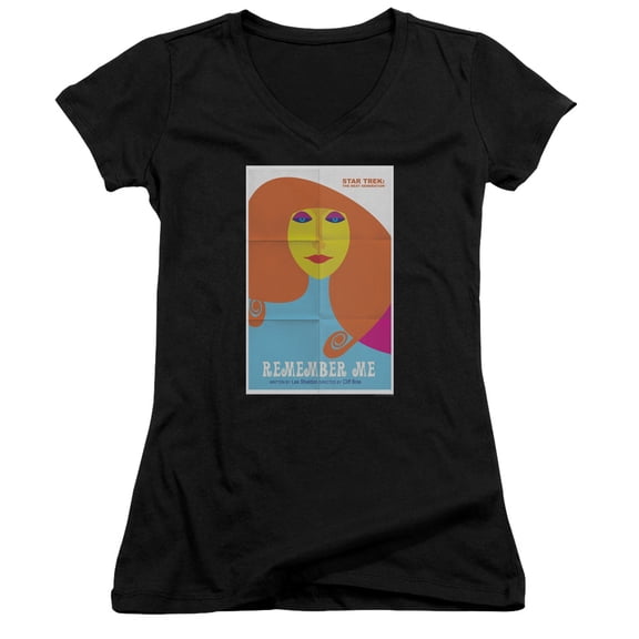 Star Trek Tng Season 4 Episode 5 Junior Women's V-Neck T-Shirt Black